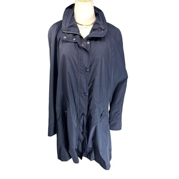 Creenstone (14 XL US) Lightweight Jacket Size 42 Zip Away Hood Navy Blue Holland - Picture 2 of 16